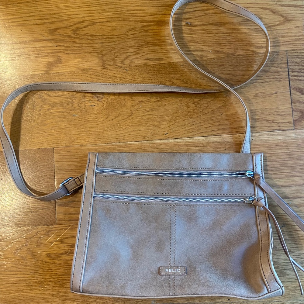 Relic Light Brown Crossbody Bag